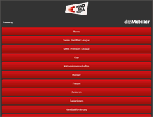Tablet Screenshot of m.handball.ch