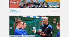 Desktop Screenshot of handball.no