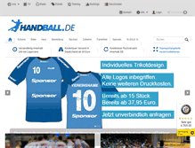 Tablet Screenshot of handball.de