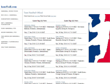 Tablet Screenshot of handball.com