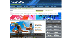 Desktop Screenshot of handball.pl