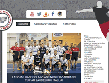 Tablet Screenshot of handball.lv